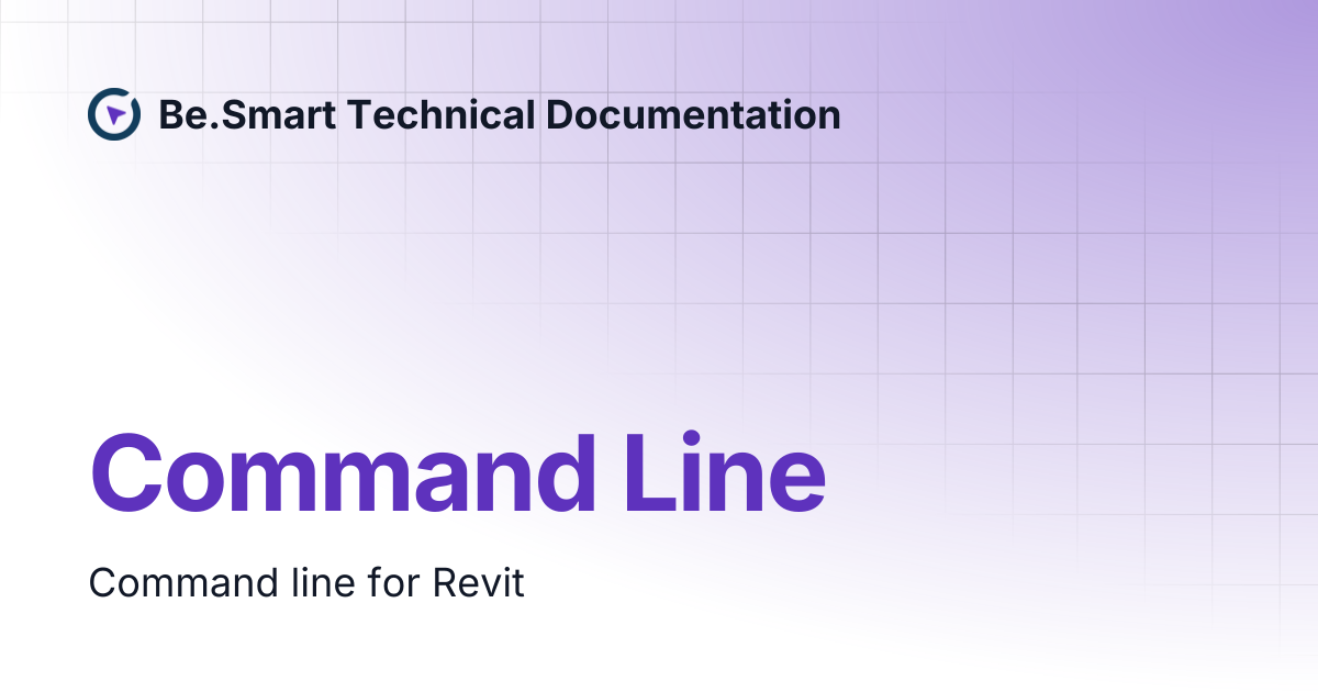 Command Line | Be.Smart Technical Documentation